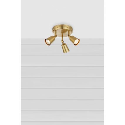 Markslöjd 108980 - Spot orientable TINY 3xGU10/7W/230V laiton