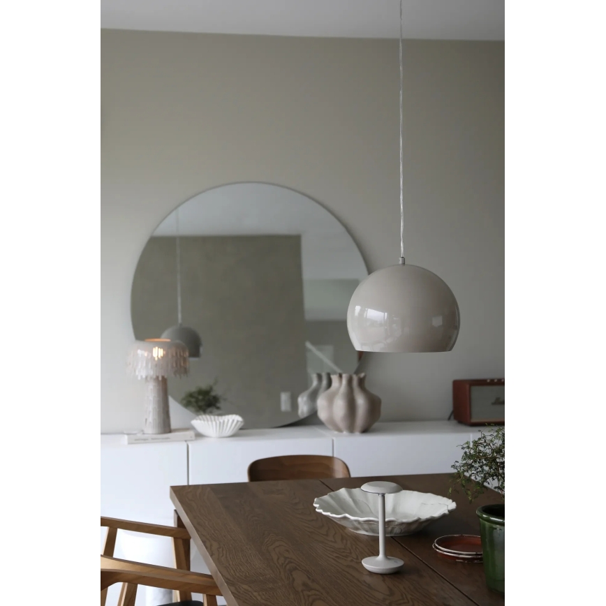 Markslöjd 108986 - Hanglamp POP met kabel 1xE27/40W/230V Ø 28 cm grijs