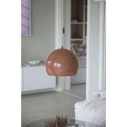 Markslöjd 108987 - Hanglamp aan kabel POP 1xE27/40W/230V Ø 28 cm bruin