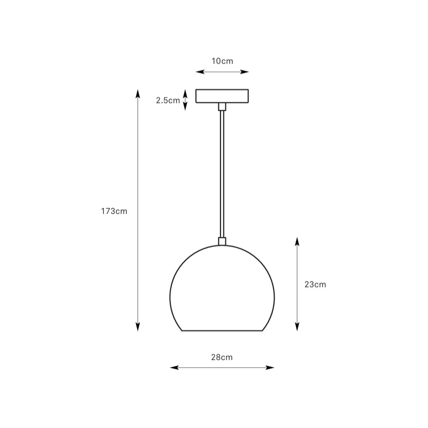 Markslöjd 108988 - Hanglamp POP aan snoer, 1xE27/40W/230V, Ø 28 cm, groen