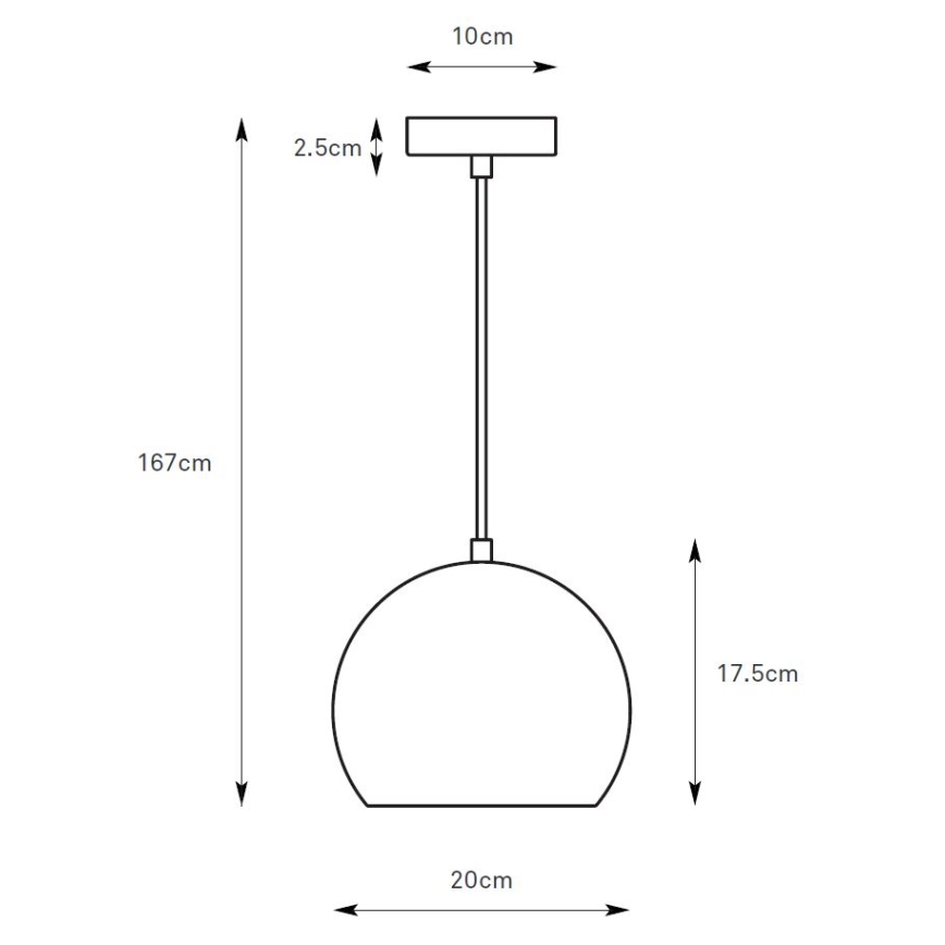 Markslöjd 108990 - Hanglamp aan snoer POP 1xGU10/7W/230V Ø 20 cm bruin