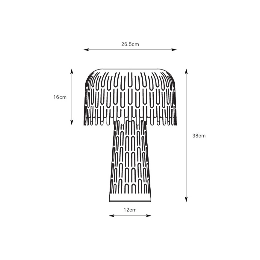 Markslöjd 109006 - Lampe de table VERBERA 1xE14/40W/230V blanche
