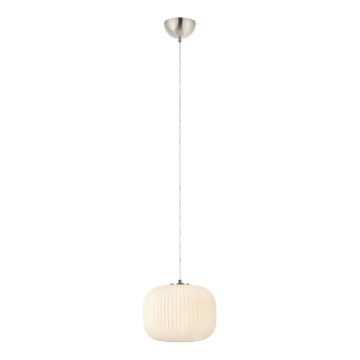 Markslöjd 109008 - SOBER hanglamp aan kabel 1xE27/40W/230V Ø 25 cm mat chroom