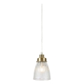 Markslöjd 109010 - Hanglamp aan kabel BELLIS 1xE14/40W/230V, messing