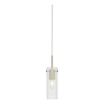Markslöjd 109013 - Suspension à câble TIBIA 1xE14/40W/230V verre transparent/laiton