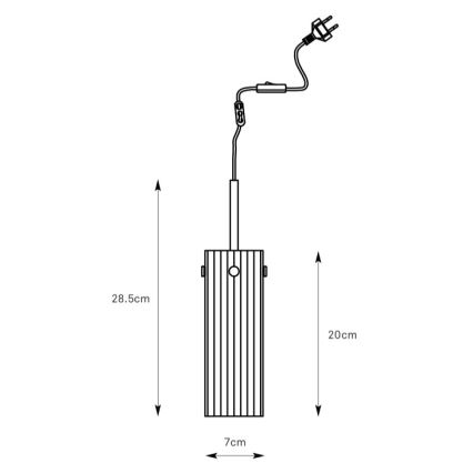 Markslöjd 109013 - Suspension à câble TIBIA 1xE14/40W/230V verre transparent/laiton