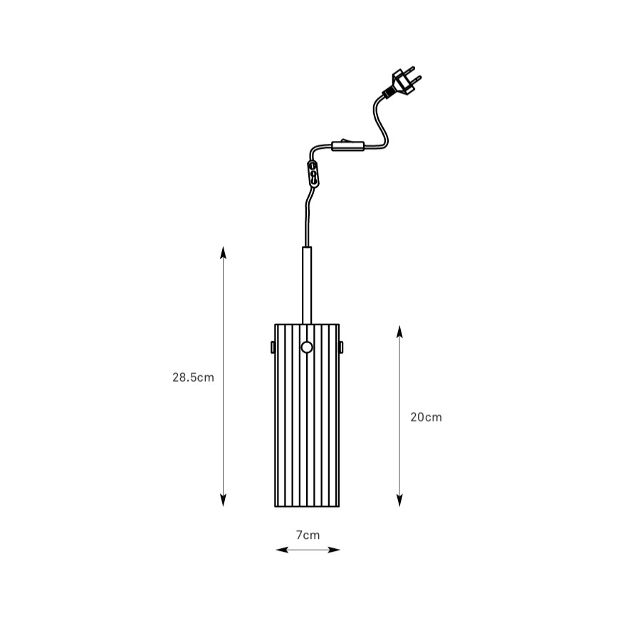 Markslöjd 109013 - Suspension à câble TIBIA 1xE14/40W/230V verre transparent/laiton