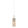 Markslöjd 109015 - Hanglamp aan snoer TIBIA 1xE14/40W/230V rookbeige/messing