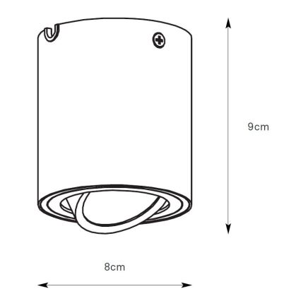 Markslöjd 109020 - Spot LED dimmable DIRETTO LED/5W/230V CRI 90 blanc