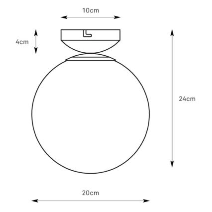Markslöjd 109024 - STINTINO plafondlamp voor badkamer 1xE14/40W/230V IP44 mat chroom