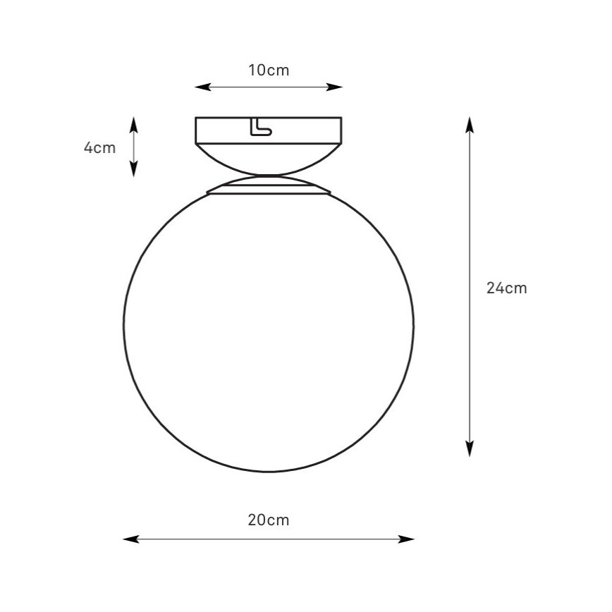 Markslöjd 109024 - STINTINO plafondlamp voor badkamer 1xE14/40W/230V IP44 mat chroom