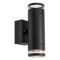 Markslöjd 109104 - Dimbare LED-buitenwandlamp LUNO 2xLED/4,9W/230V IP65 zwart