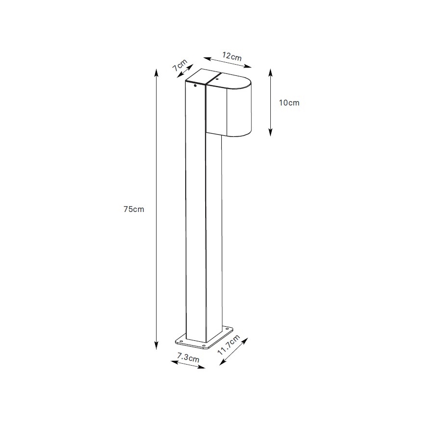 Markslöjd 109115 - ALOR dimbare LED-buitenlamp LED/4,9W/230V IP65 zilver