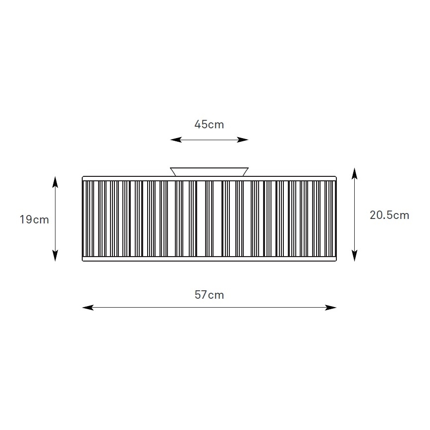 Markslöjd 109133 - Plafondlamp LUX 3xE27/60W/230V pr. 57 cm alleen