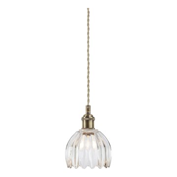 Markslöjd 109136 - Suspension sur câble GOTA 1xE14/40W/230V laiton/transparent