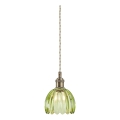 Markslöjd 109138 - Hanglamp met kabel GOTA 1xE14/40W/230V Ø 13 cm rookgroen/messing