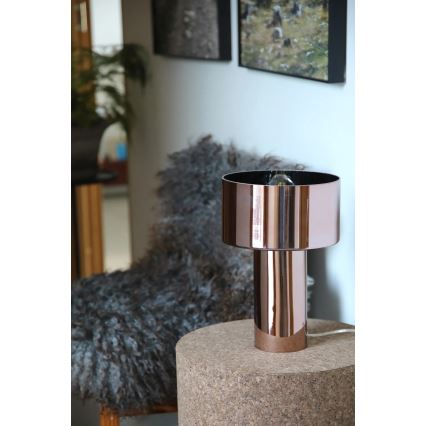 Markslöjd 109146 - Lampe de table CORIN 1xE27/60W/230V, finition or rose