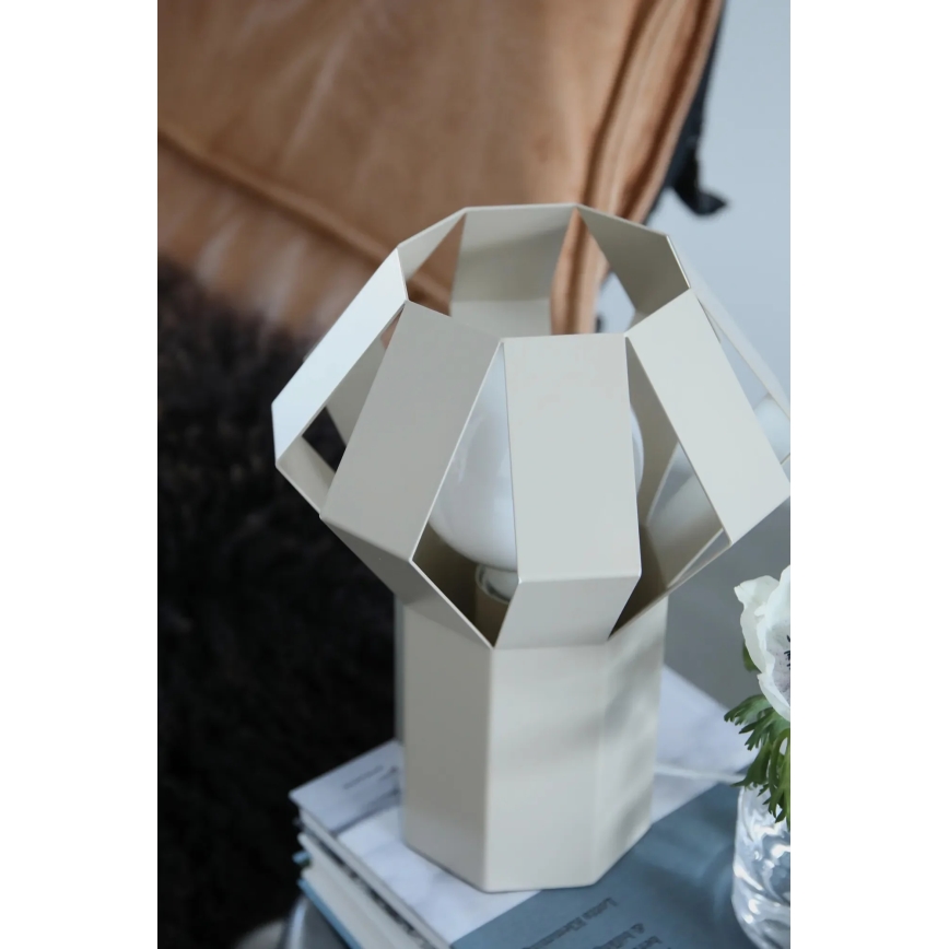 Markslöjd 109147 - Lampe de table OCTA 1xE27/60W/230V crème