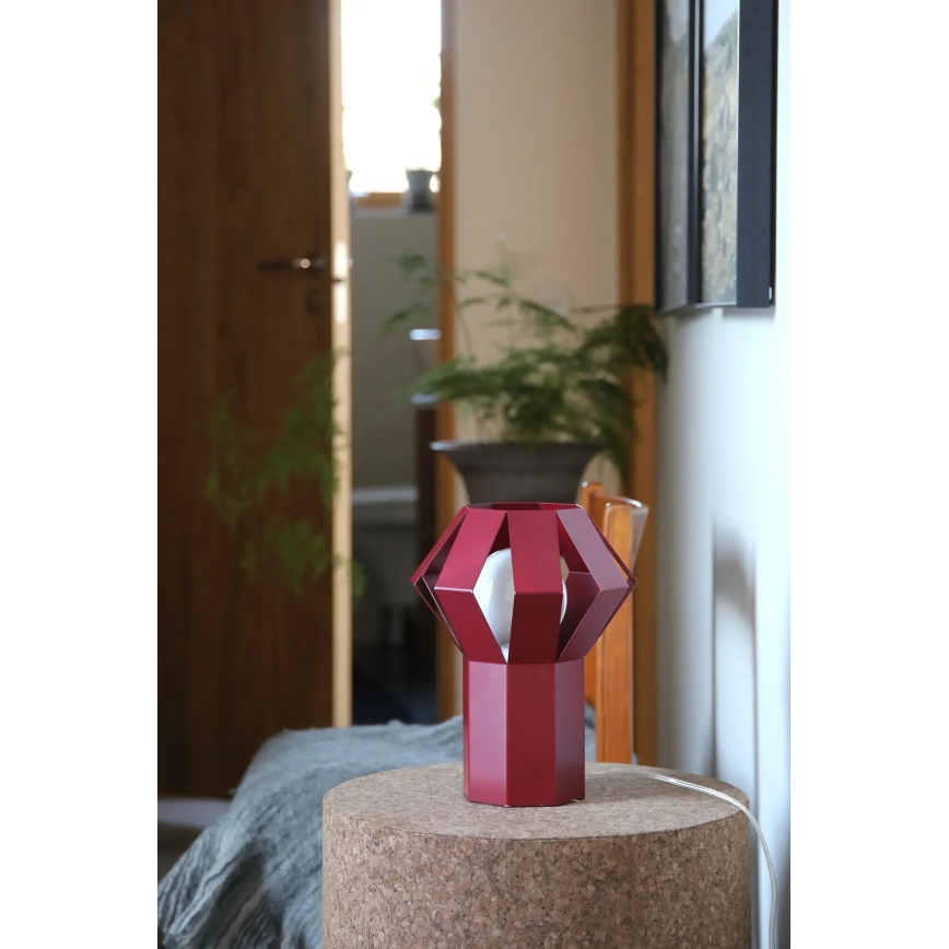 Markslöjd 109150 - Tafellamp OCTA 1xE27/60W/230V bordeaux