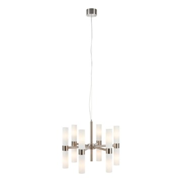 Markslöjd 109154 - Kroonluchter met kabel ELARA 12xE14/40W/230V Ø 60 cm mat chroom