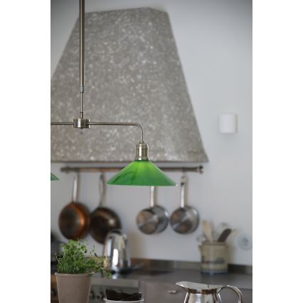 Markslöjd 109161 - Suspension sur tige VELA 2xE27/60W/230V vert/laiton