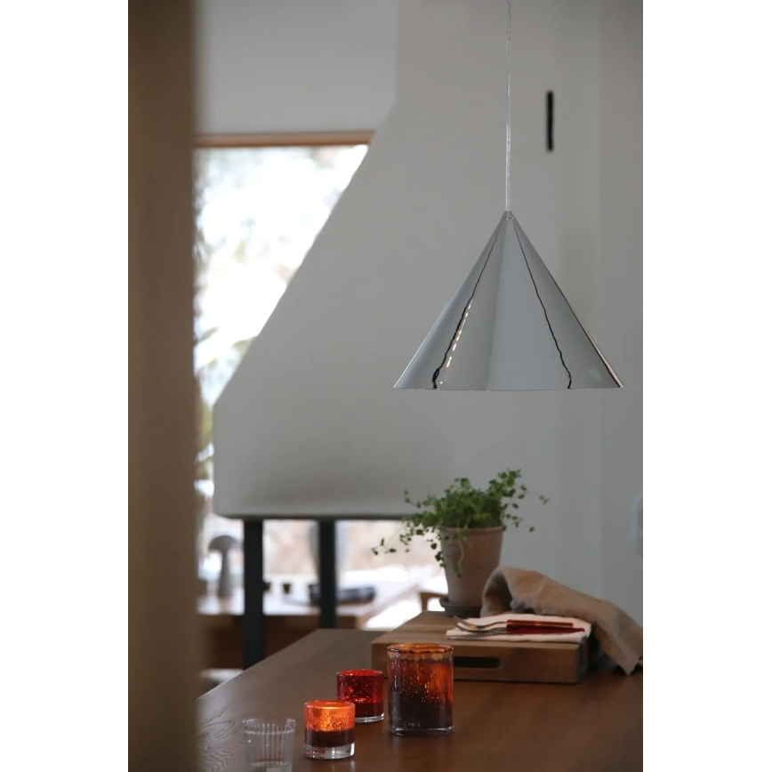 Markslöjd 109163 - Suspension sur câble TIP 1xE27/60W/230V, finition chrome brillant