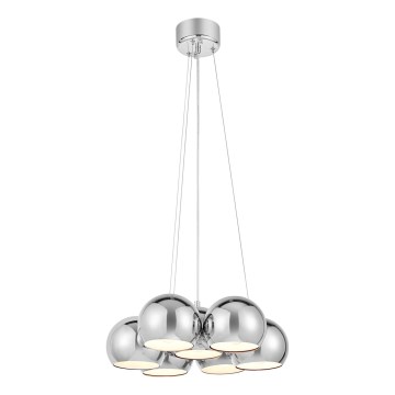 Markslöjd 109167 - Hanglamp met kabel CUPOLO 7xE14/40W/230V glanzend chroom