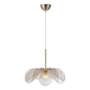 Markslöjd 109169 - Suspension sur câble STYRKA 1xE27/40W/230V Ø 63 cm beige