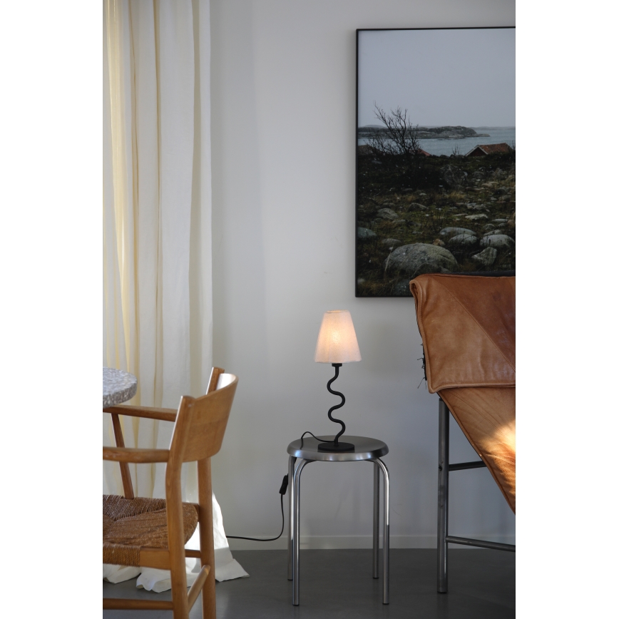 Markslöjd 109171 - Tafellamp VEYA 1xE14/40W/230V linnen/zwart