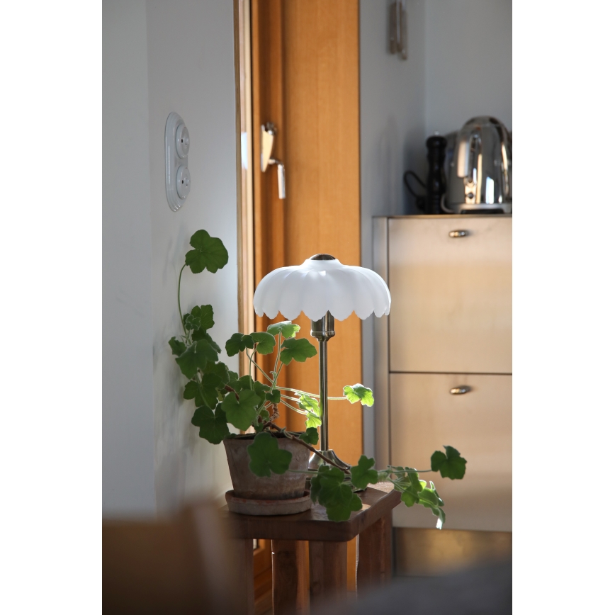 Markslöjd 109179 - Tafellamp KURAGE 1xE27/60W/230V messing/wit