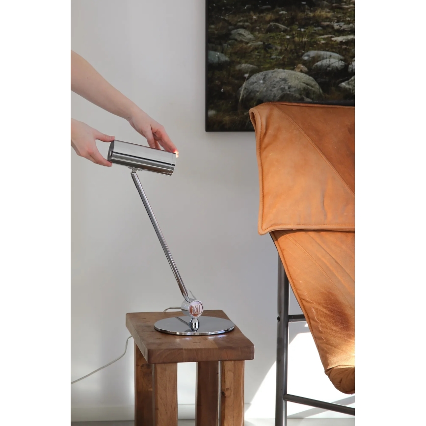 Markslöjd 109184 - Lampe de table LED à intensité variable ARLO LED/4,9W/230V, chrome brillant