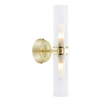 Markslöjd 109236 - Badkamerwandlamp RIMINI 2xG9/20W/230V IP44 messing