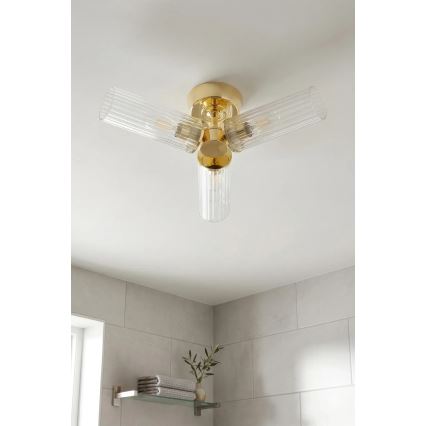Markslöjd 109238 - Badkamer opbouwarmatuur RIMINI 3xG9/20W/230V IP44 messing
