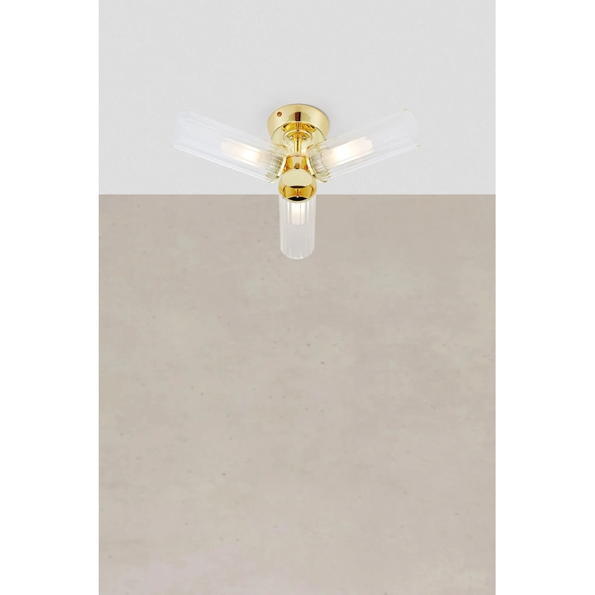 Markslöjd 109238 - Badkamer opbouwarmatuur RIMINI 3xG9/20W/230V IP44 messing