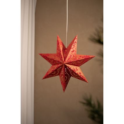 Markslöjd 700122 - Décoration de Noël SATURNUS 1xE14/25W/230V d. 45 cm rouge