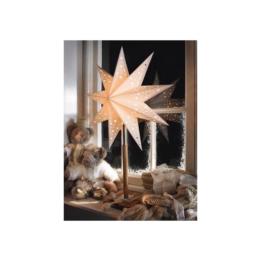 Markslöjd 700323 - Kerstdecoratie SOLVALLA 1xE14/25W/230V 65 cm wit