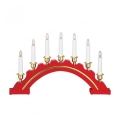 Markslöjd 700447 - Chandelier de Noël CELINE 7xE10/3W/230V rouge