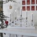 Markslöjd 700640 - Chandelier de Noël SVANEHOLM 5xE10/3W/230V blanc