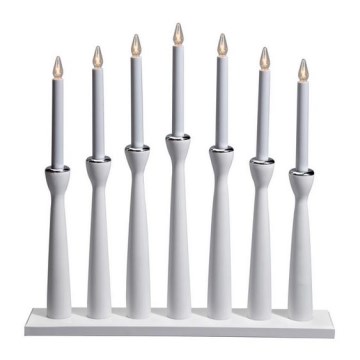 Markslöjd 702232 - Kerstkandelaar MASESKÄR 7xE10/3W/230V wit