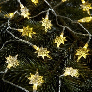 Markslöjd 702935 - LED kerstketting STJÄRNA 20xLED/3xAA 1,9 m warm wit