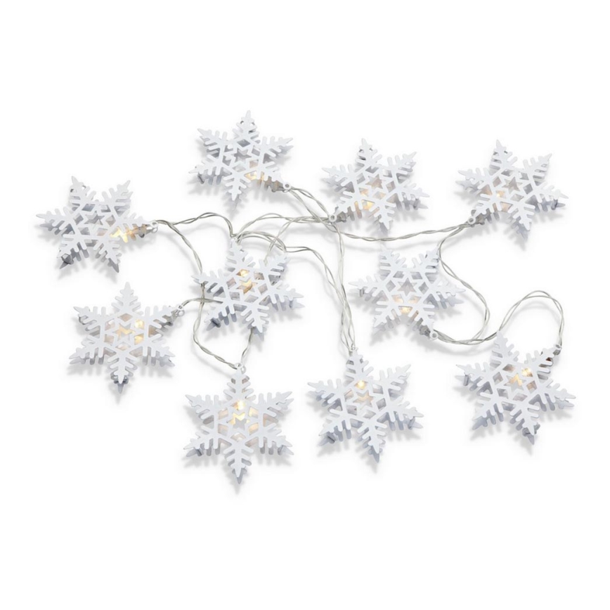 Markslöjd 703747 - LED Kerst Lichtketting PRINCE 10xLED/3xAA 2,15m warm wit