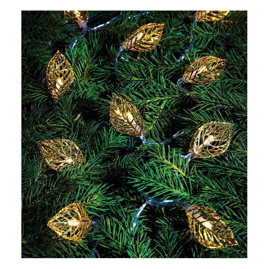 Markslöjd 703859 - LED decoratief lichtsnoer LEAF LED/3xAA 1,85m warm wit