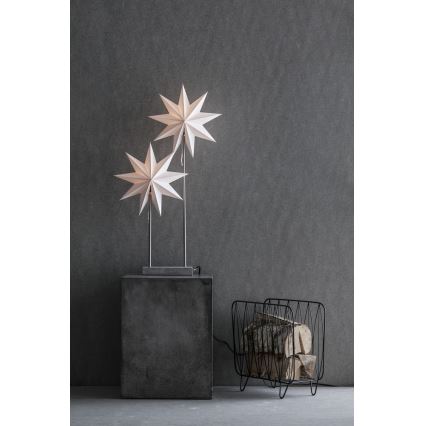 Markslöjd 703867 - Décoration de Noël DUVA 2xE14/25W/230V gris