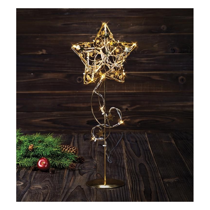 Markslöjd 703900 - Décoration de Noël LED HAGABERG 20xLED/0,5W/230/24V or