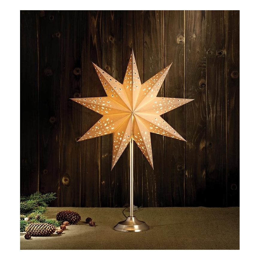 Markslöjd 704116 - Kerstdecoratie SOLVALLA 1xE14/25W/230V wit 64 cm