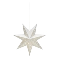 Markslöjd 704416 - Décoration de Noël SOLVALLA 1xE14/25W/230V argent 45 cm