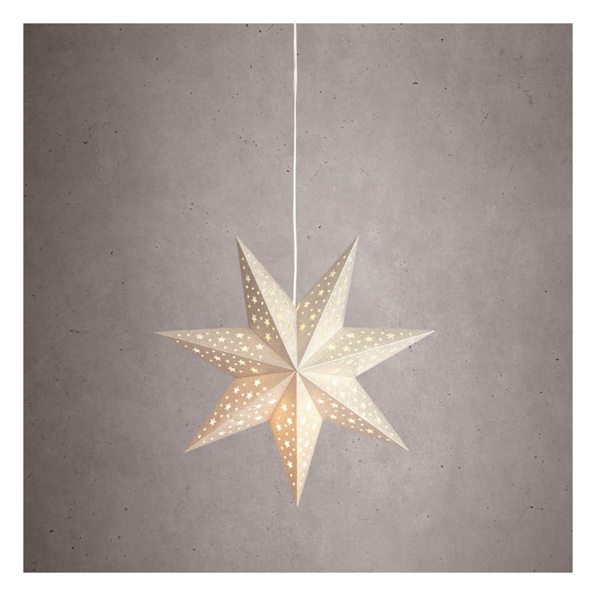 Markslöjd 704416 - Décoration de Noël SOLVALLA 1xE14/25W/230V argent 45 cm