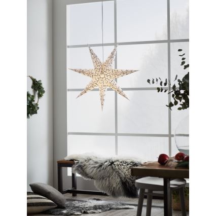 Markslöjd 704876 - Kerstdecoratie KARLA 1xE14/25W/230V wit 75 cm