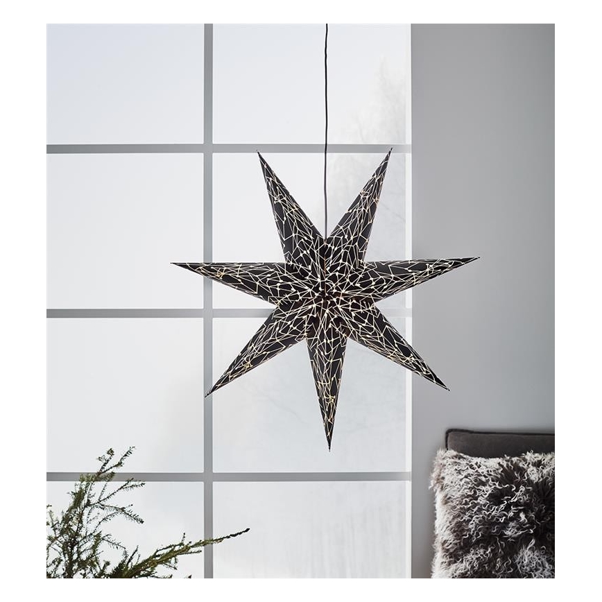 Markslöjd 704877 - Décoration de Noël KARLA 1xE14/25W/230V noir 75 cm