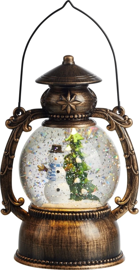 Markslöjd 705053 - LED kerstdecoratie LOTHAR LED/0,15W/3xAA lantaarn in brons